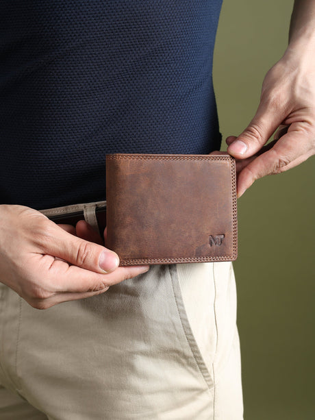 Billetera de hombre de cuero de búfalo - Hunter