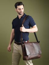 Bolso para portátil de cuero genuino Sitka