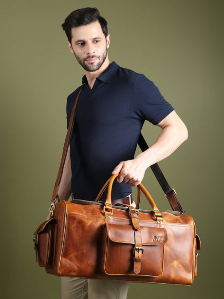 Bolsa de Viaje de Piel Berlin Weekender