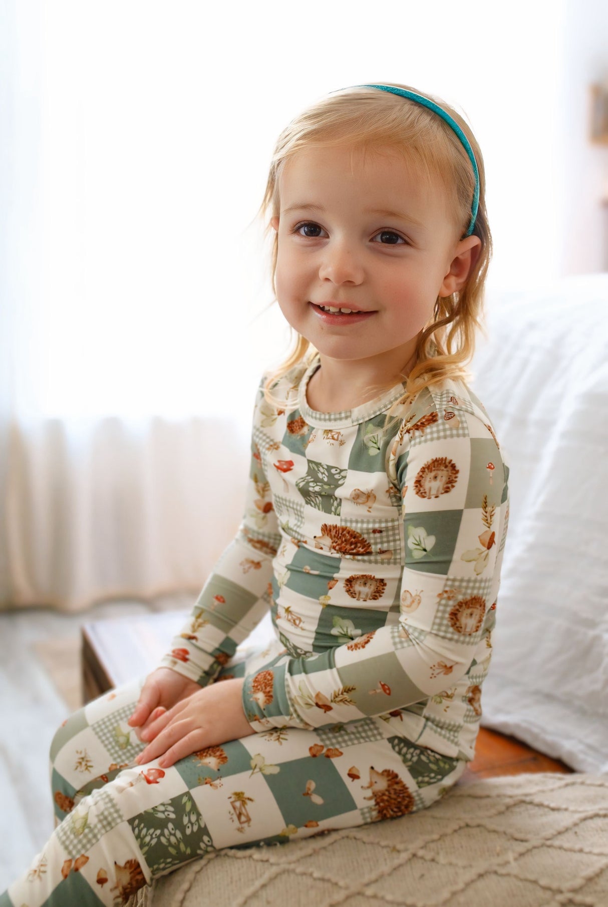 Pijama de bambú de 2 piezas Harvest Hedgehogs