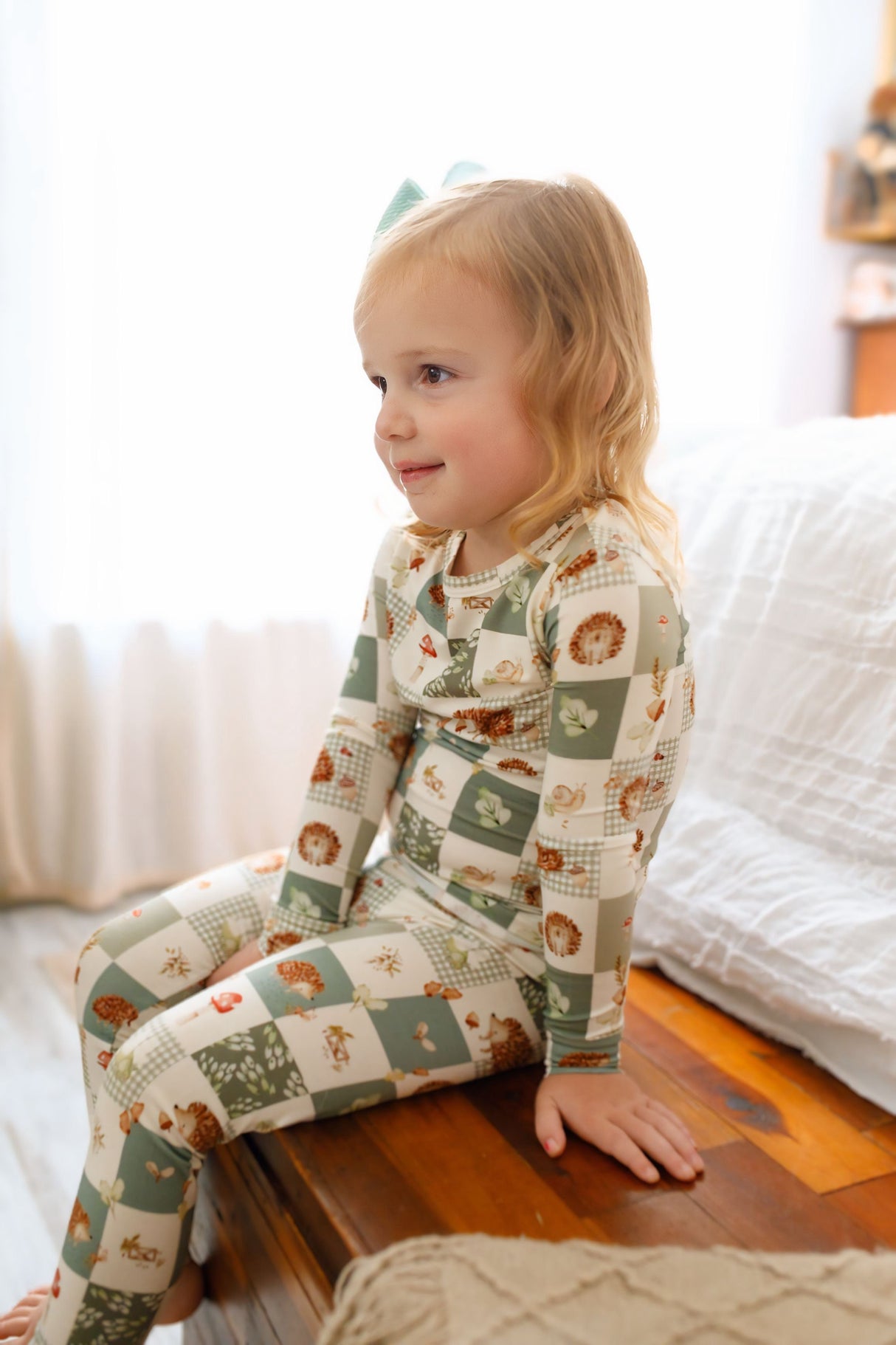 Pijama de bambú de 2 piezas Harvest Hedgehogs