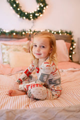 Pijama de Navidad de bambú con retazos navideños - Conjunto de 2 piezas