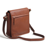 Bolso bandolera de cuero para viajes y trabajo