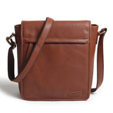 Bolso bandolera de cuero para viajes y trabajo