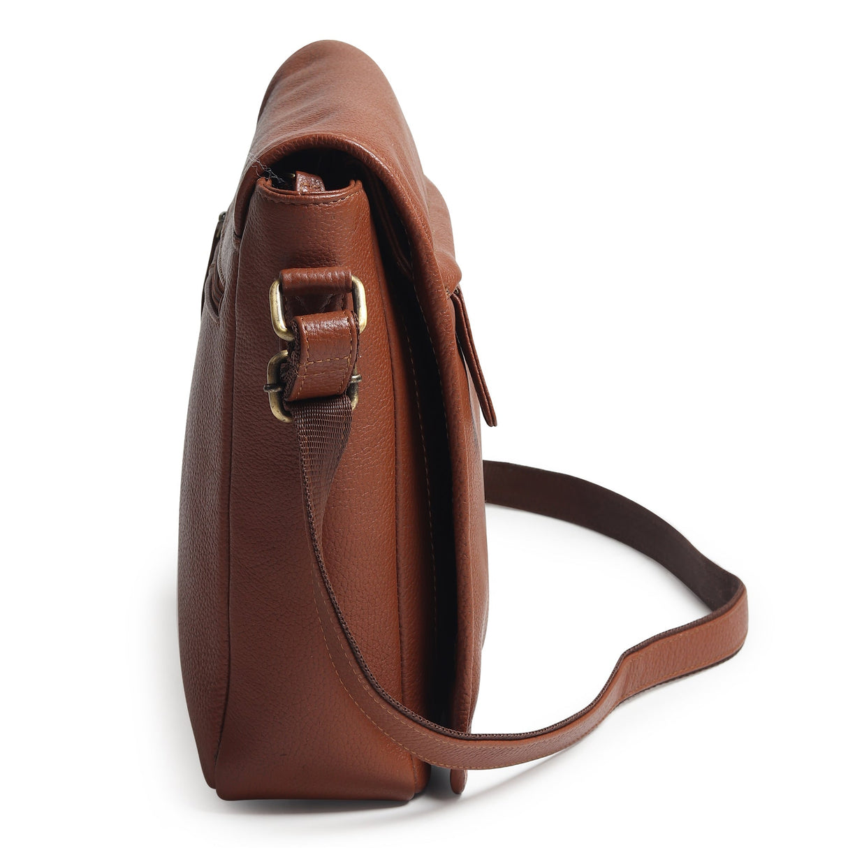 Bolso bandolera de cuero para viajes y trabajo