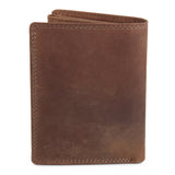 Billetera de cuero de búfalo para hombre - Vertical