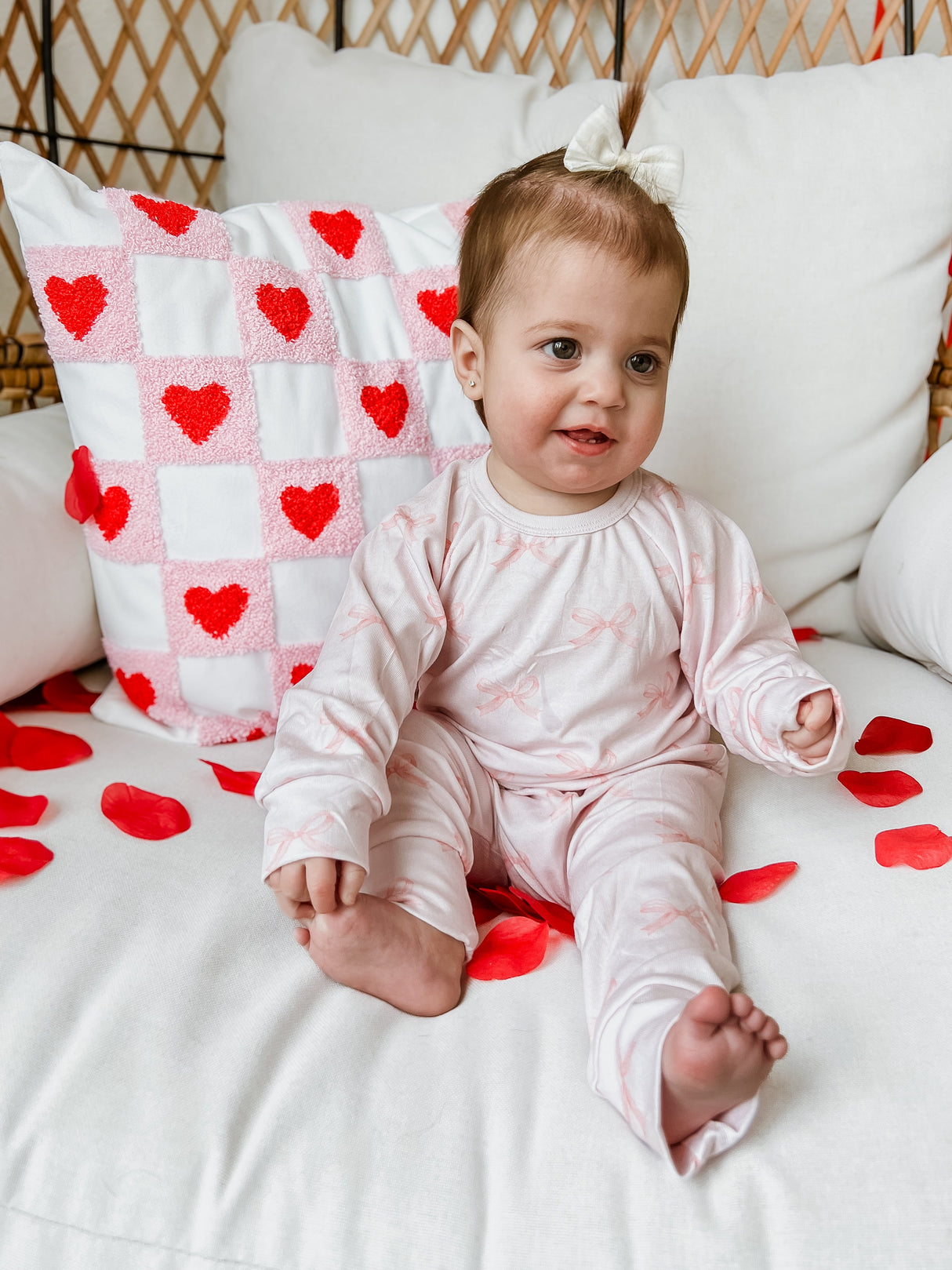 Blushing Bows Conjunto de salón modal *0-3m y talla 5 restantes