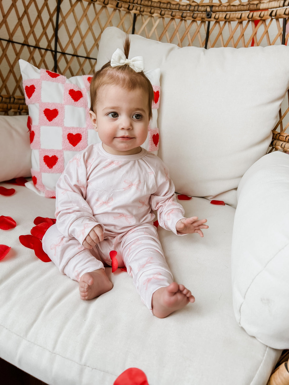 Blushing Bows Conjunto de salón modal *0-3m y talla 5 restantes