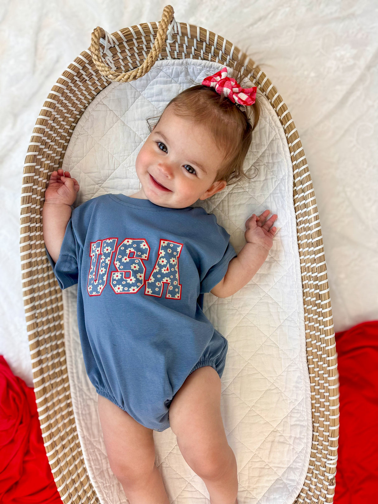 Romper tipo camiseta holgada Daisy de EE. UU.