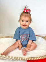 Romper tipo camiseta holgada Daisy de EE. UU.