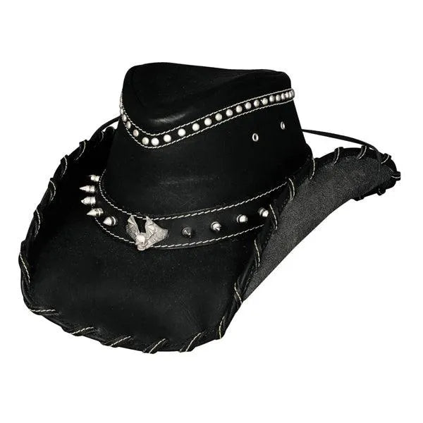 Bullhide Iron Road - Sombrero de vaquero de cuero