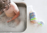 Paquete de crema y gel de baño para el eccema