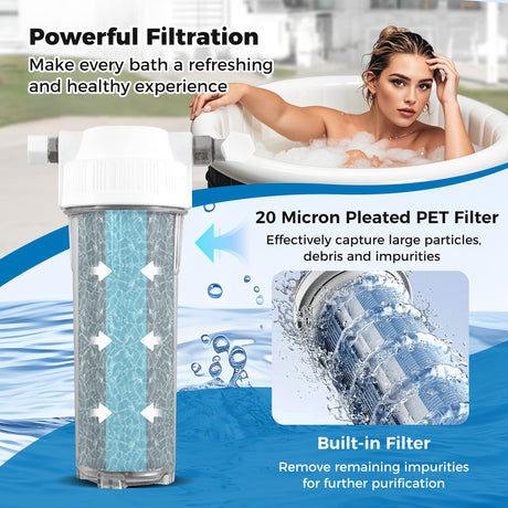 Enfriador de agua para baño de hielo de 4/5 HP para tinas de inmersión fría con compresor - Negro