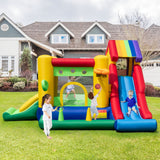 Castillo Hinchable con Toboganes Dobles y Soplador de 735 W