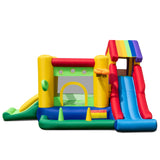 Castillo Hinchable con Toboganes Dobles y Soplador de 735 W