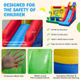 Castillo Hinchable con Toboganes Dobles y Soplador de 735 W