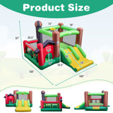 Castillo Hinchable Temático de Granja 6 en 1 con Trampolín y Soplador de 735W