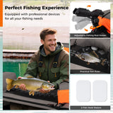 Tubo Flotador Hinchable de Pesca con Correas de Hombro y Almacenamiento para la Pesca con Caña