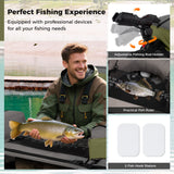 Tubo Flotador Hinchable de Pesca con Correas de Hombro y Almacenamiento para la Pesca con Caña