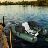 Tubo flotador inflable de pesca con regla de pesca y base de pesca