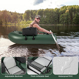 Tubo flotador inflable de pesca con regla de pesca y base de pesca