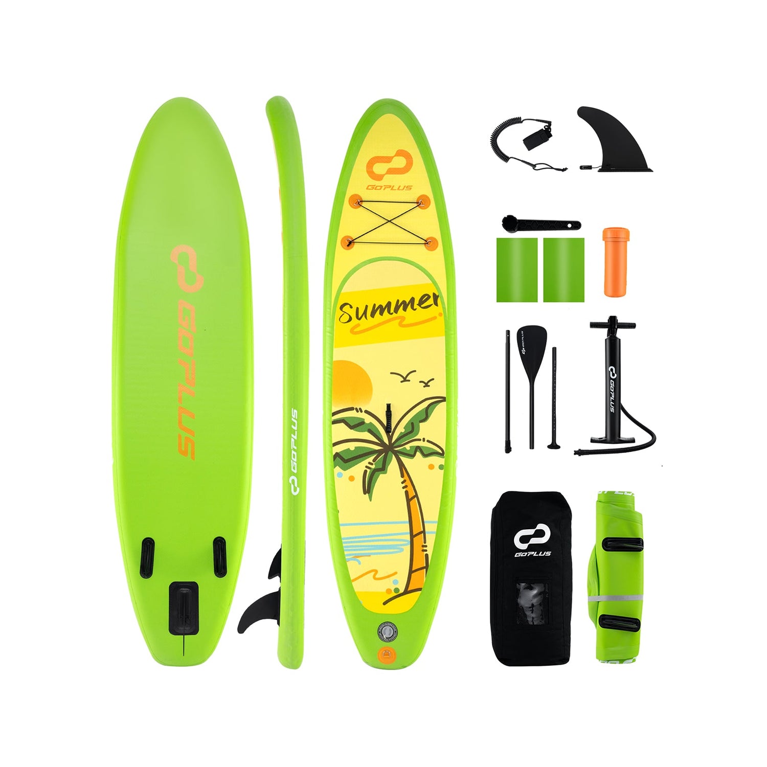 Tabla de Paddle Surf Hinchable iSUP Accesorios con 3 Quillas