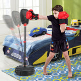 Set de boxeo sin inflación con saco de boxeo y guantes de boxeo Diseño de rebote rápido para niños de 5+ años