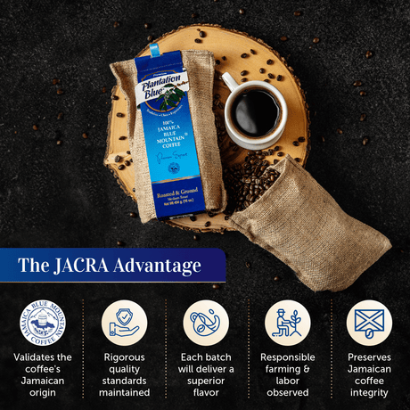 Plantation Blue® Jamaica Blue Mountain Coffee (16 oz - roasted and ground)