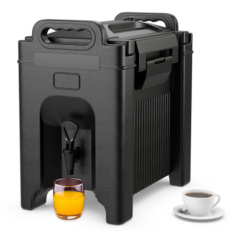 Dispensador de bebidas isotérmico de 2.5 galones - Negro