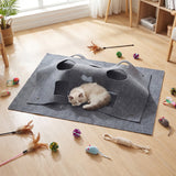 Túnel Interactivo Plegable para Gatos de Interior