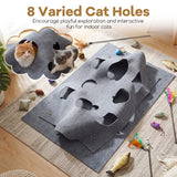 Túnel Interactivo Plegable para Gatos de Interior