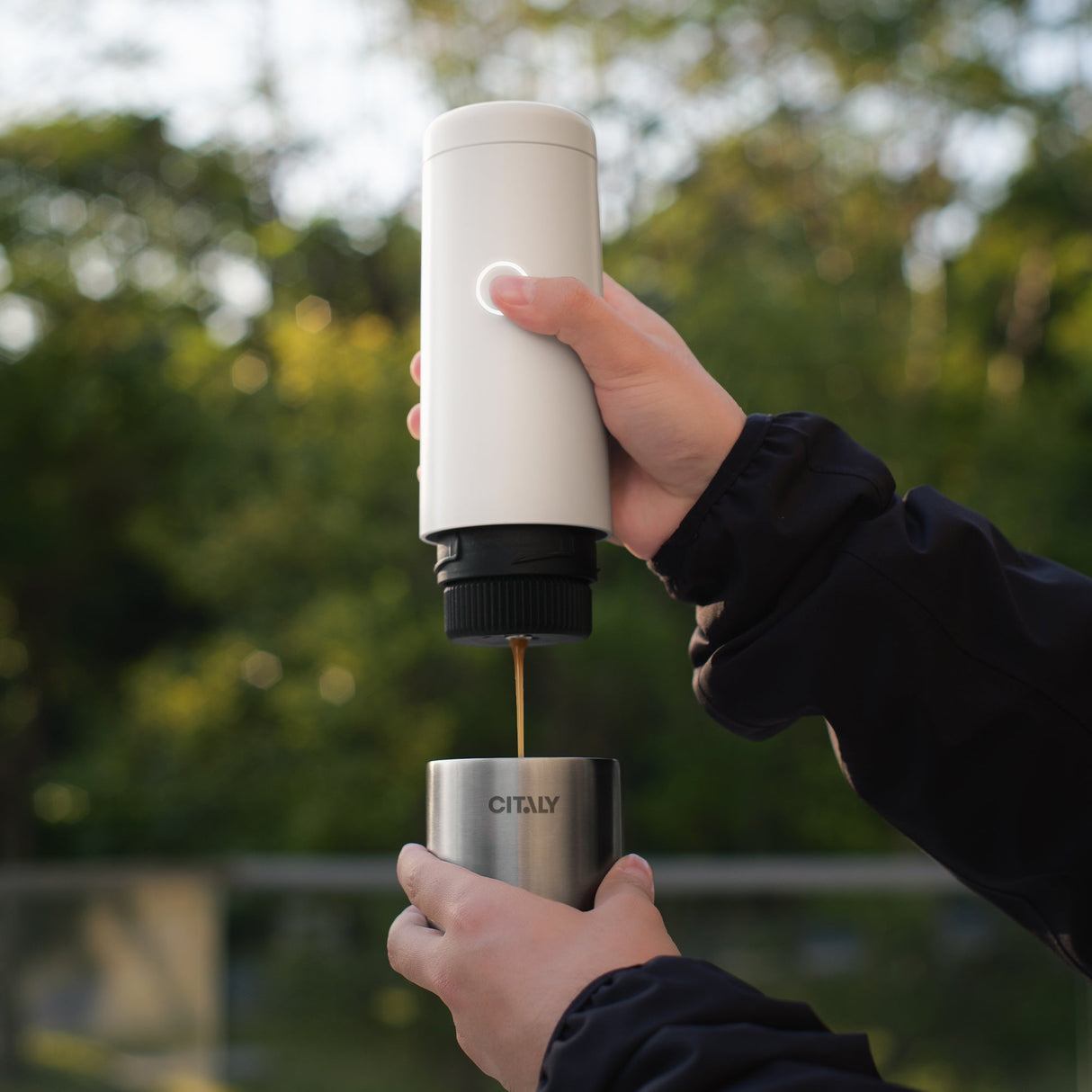 Máquina de espresso portátil Citaly GO-1, calentamiento rápido automático, carga rápida PD 3.0, 3*2500mAh, compatible con cápsulas y café molido