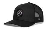 Iowa Trucker Hat  |  Black IOWA X Snapback