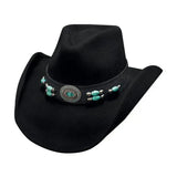 Bullhide "Joya del Oeste" - Sombrero vaquero moldeable de fieltro de lana