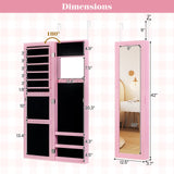 Jewelry Cabinet Wall or Door Mounted Jewelry Armoire Modern Hanging Jewelry Organizer