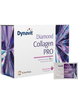 Dynavit Diamond Collagen Pro 30 Sachets - Premium Collagen Supplement with Hyaluronic Acid & Vitamin C for Skin Hydration and Anti-Aging