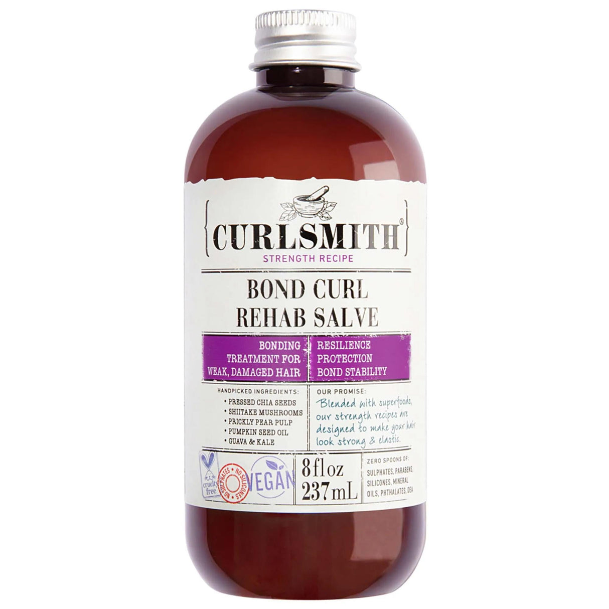 Bond Curl Rehab: Intensive Hair Bond Repair Salve - Strengthen, Hydrate & Define Curls - Vegan & Cruelty-Free Pre-Shampoo Treatment