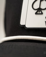 Ace/King Negro - Gorra perforada con cuerda