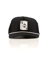 Ace/King Negro - Gorra perforada con cuerda