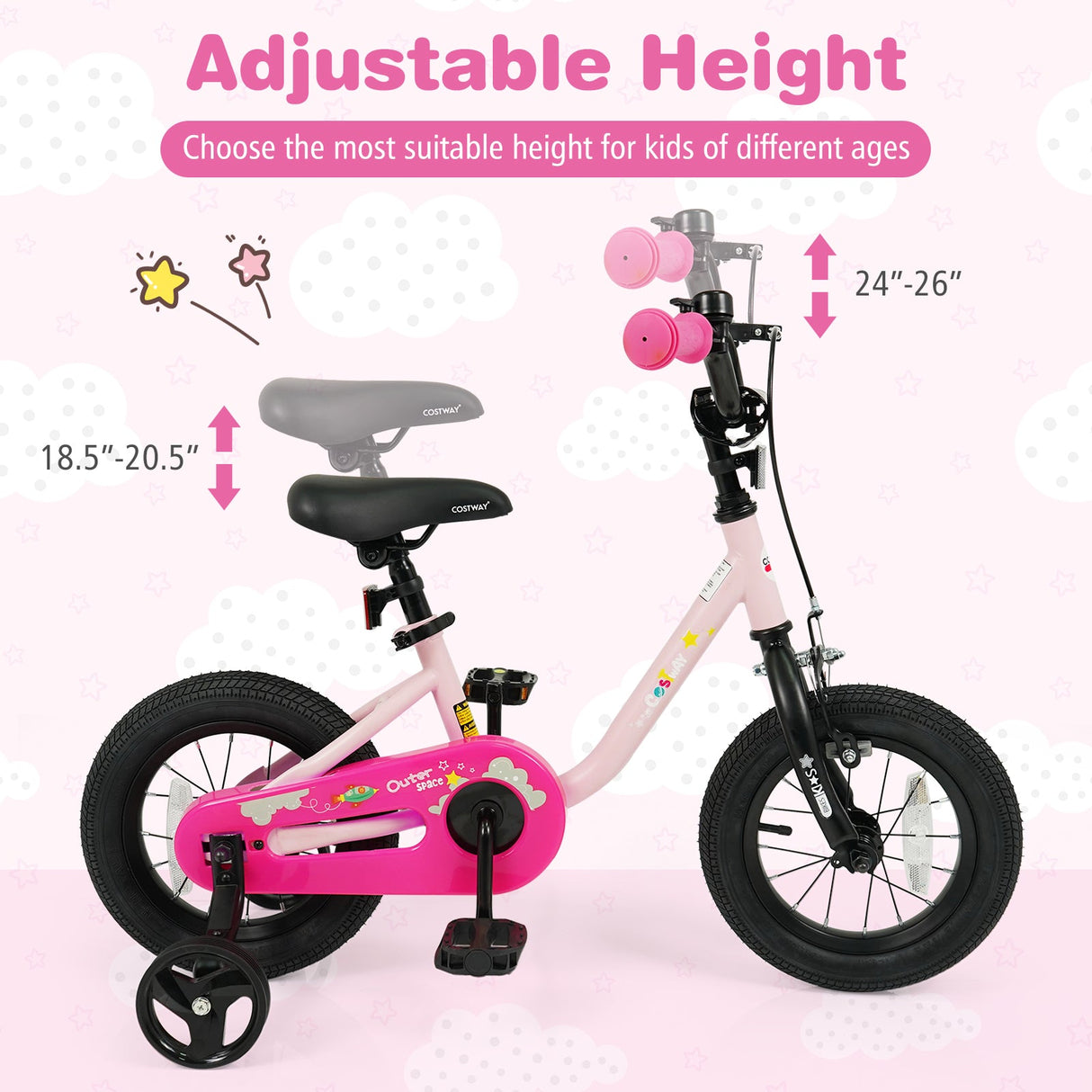 Bicicleta infantil para niños y niñas de 3 a 7 años, de 12/14/16 pulgadas