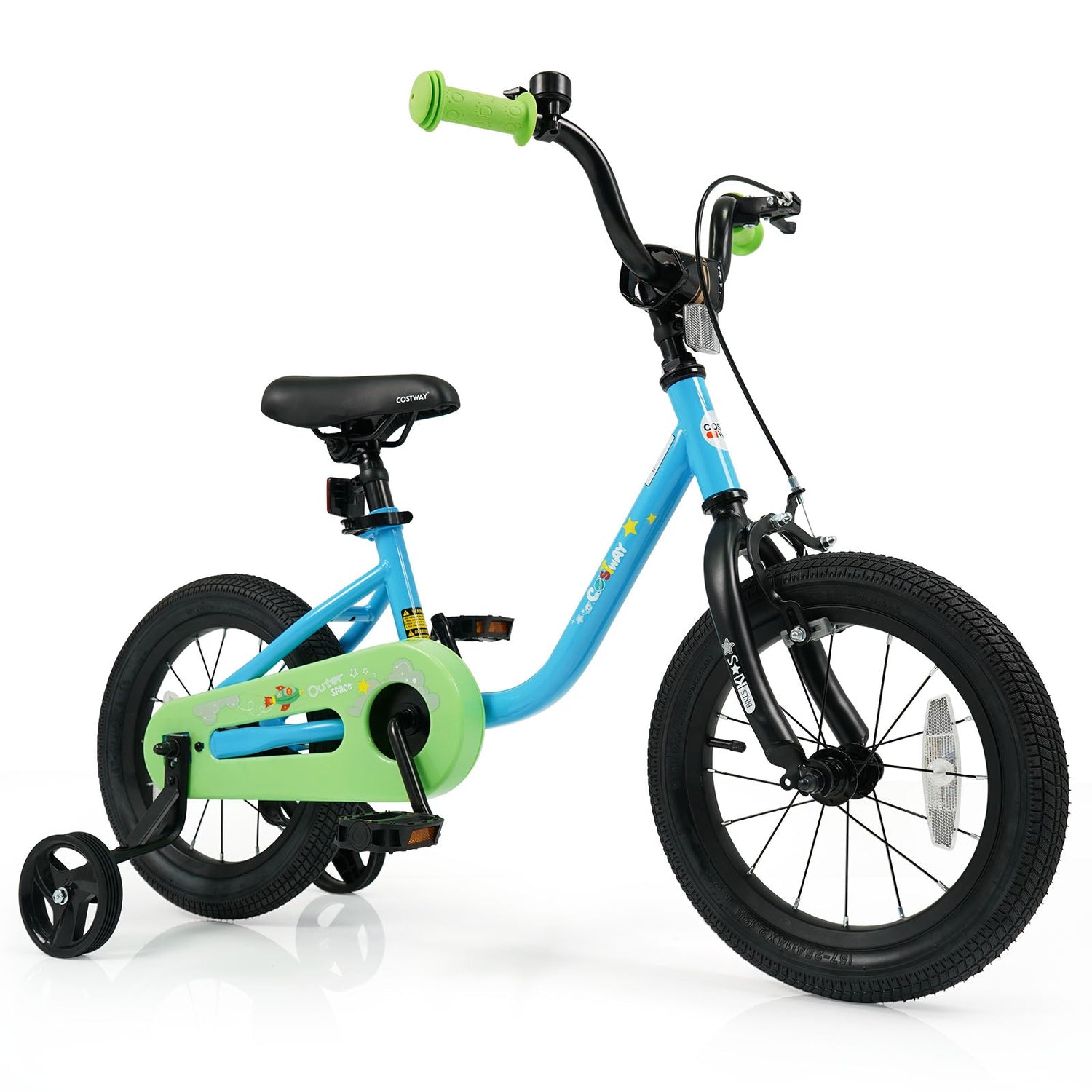 Bicicleta para niños y niñas de 3 a 7 años de 12/14/16 pulgadas, color azul