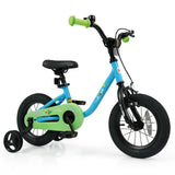 Bicicleta para niños y niñas de 3 a 7 años de 12/14/16 pulgadas, color azul