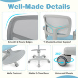 Kids Desk Chair Children Study Chair with Adjustable Height Armrest and Footrest