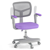 Kids Desk Chair Children Study Chair with Adjustable Height Armrest and Footrest