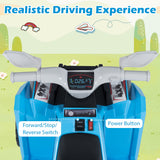 Coche quad eléctrico infantil de 6V con remolque desmontable
