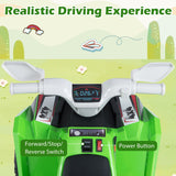 Coche quad eléctrico infantil de 6V con remolque desmontable