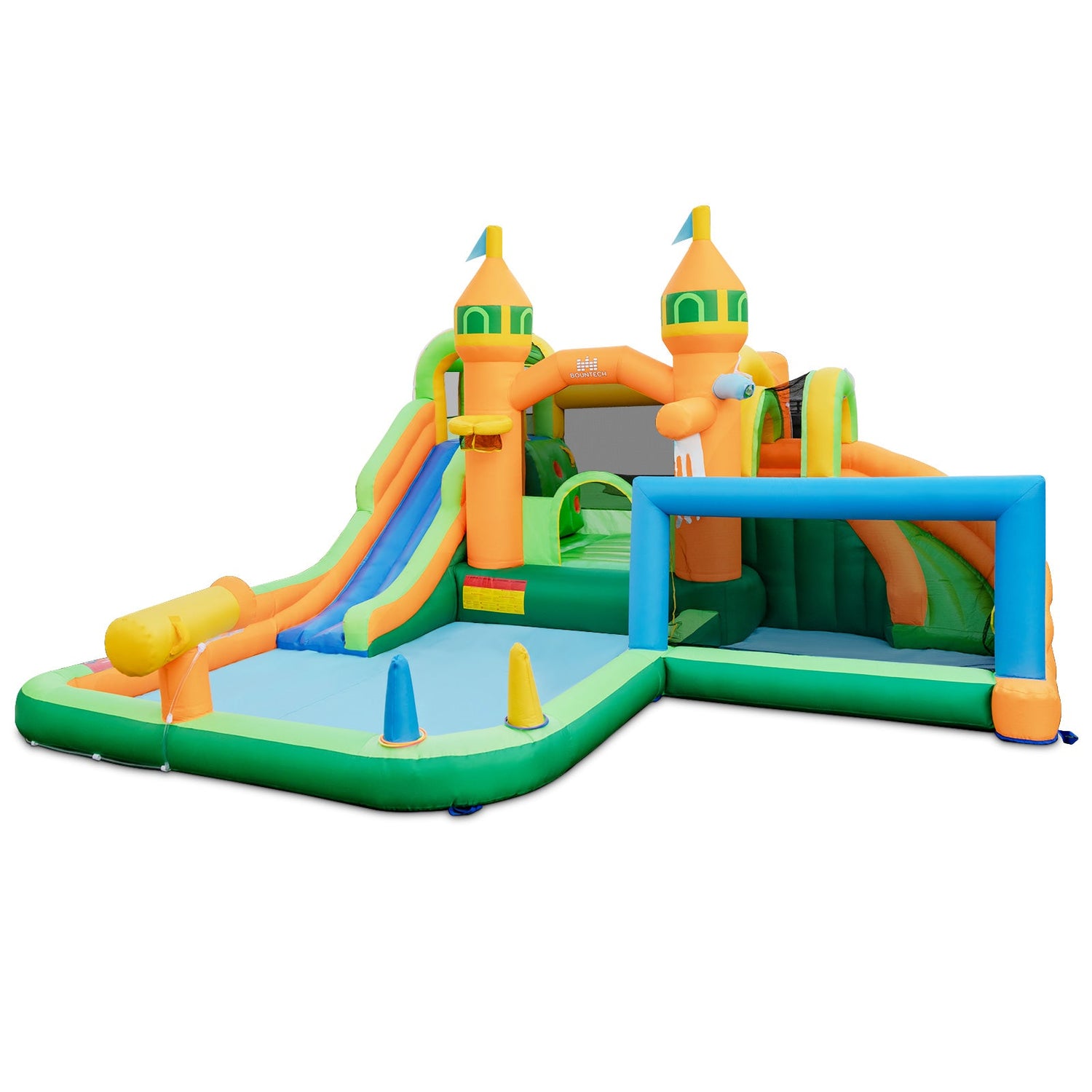 Tobogán de agua inflable para niños para jardín (sin soplador)