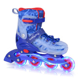 Patines en línea para niños con ruedas iluminadas para principiantes de 9 a 14 años