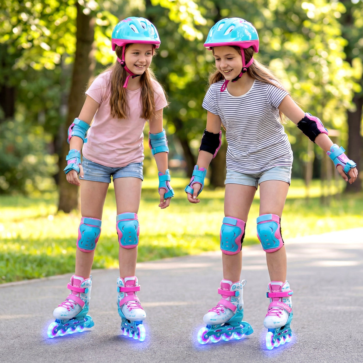Patines en línea para niños con ruedas iluminadas para principiantes de 9 a 14 años