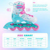 Patines en línea para niños con ruedas iluminadas para principiantes de 9 a 14 años